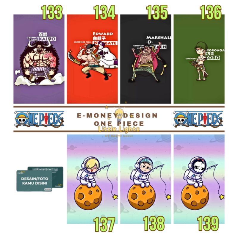 CETAK E-MONEY ONE PIECE EDITIONS