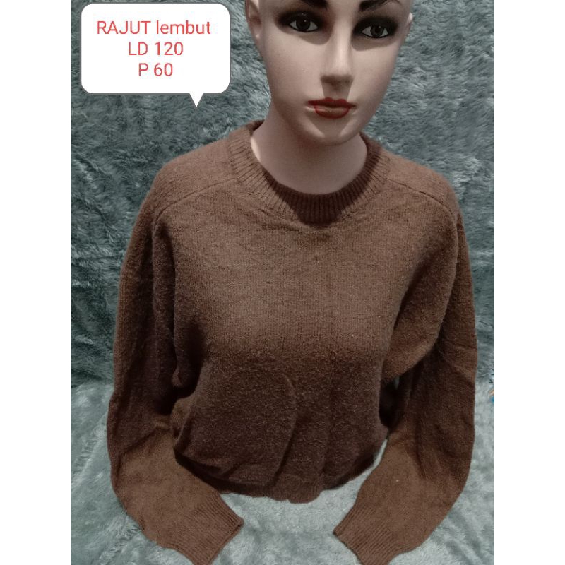 RAJUT atasan import wanita lembut LD 120