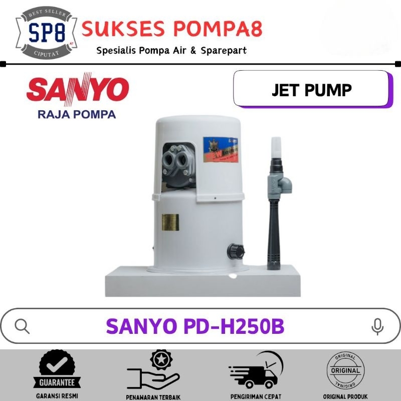 Pompa Air SANYO PD-H250B Otomatis / Pompa Air Jet Pump