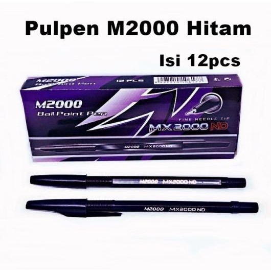 

PULPEN MURAH M2000 HITAM / PENA BALLPOINT MX2000 12 PCS MURAH - SIAP KIRIM