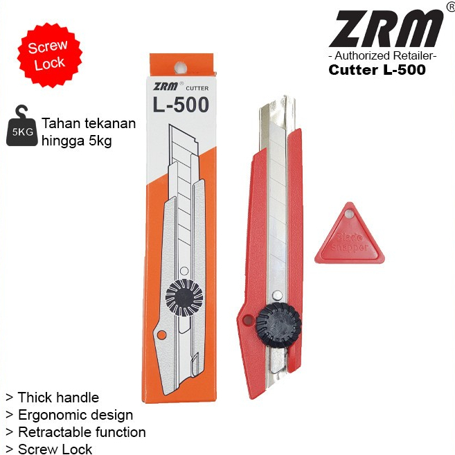 

Cutter Besar L-500 / Pemotong Kertas Kardus Serbaguna / Cutter Blade ZR-L-500 Murah