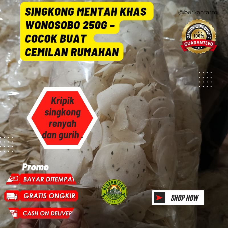 

Oleh-Oleh Wonosobo – Kripik Singkong Mentah 250g Siap Goreng