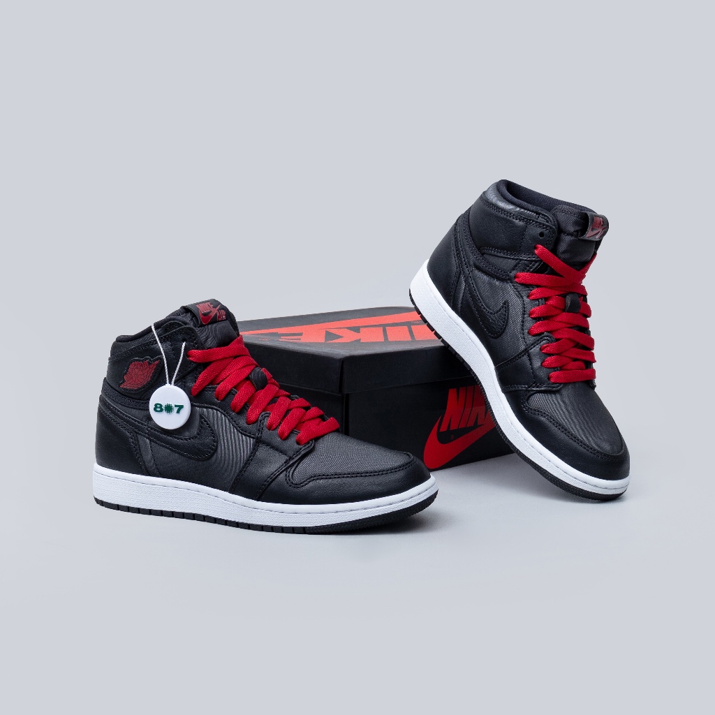 Air Jordan 1 High Satin Black Gs Women