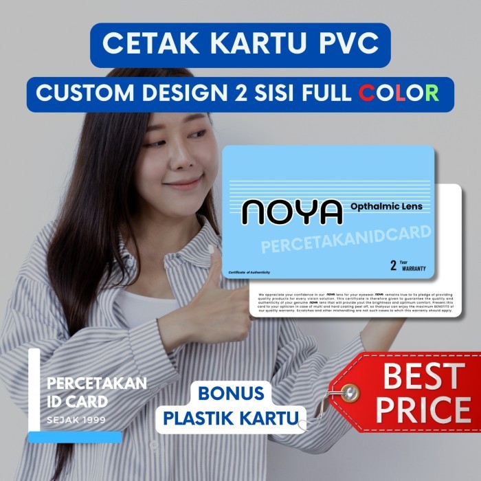 

Cetak Kartu PVC / MEMBER CARD Custom 2 Sisi Full Color