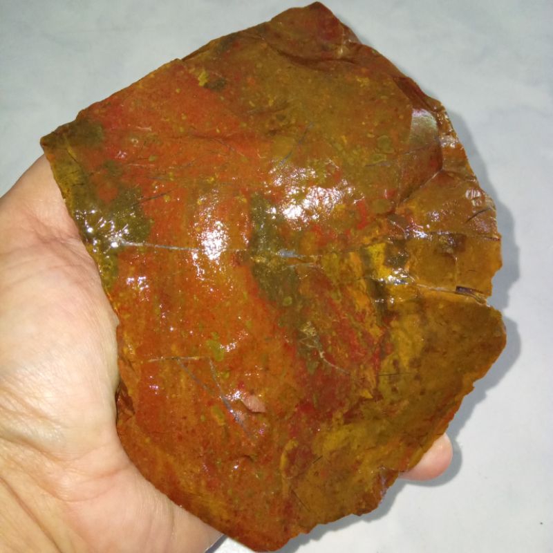 Natural Batu Akik Pancawarna Klasik Full Daging