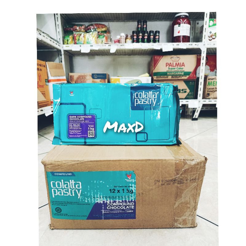 

Colatta Pastry Cokelat Batang Compound Dark 1kg ×12 Pcs 1Dus