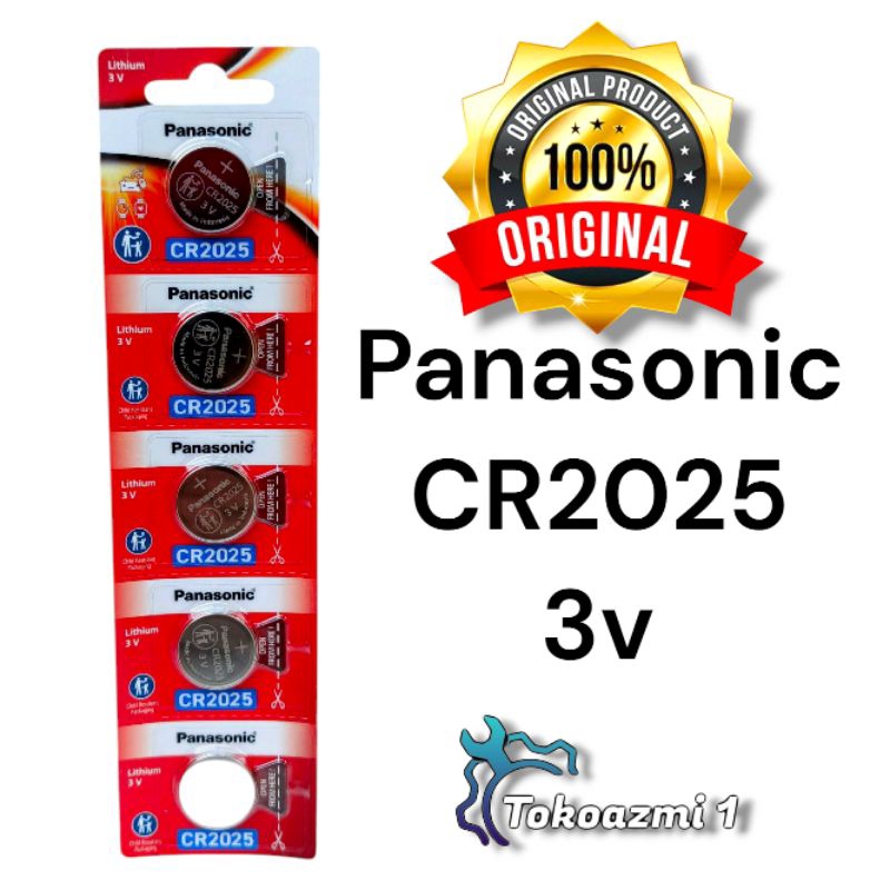 Baterai CR2025 Panasonic Original Battery Lithium 3v CR 2025