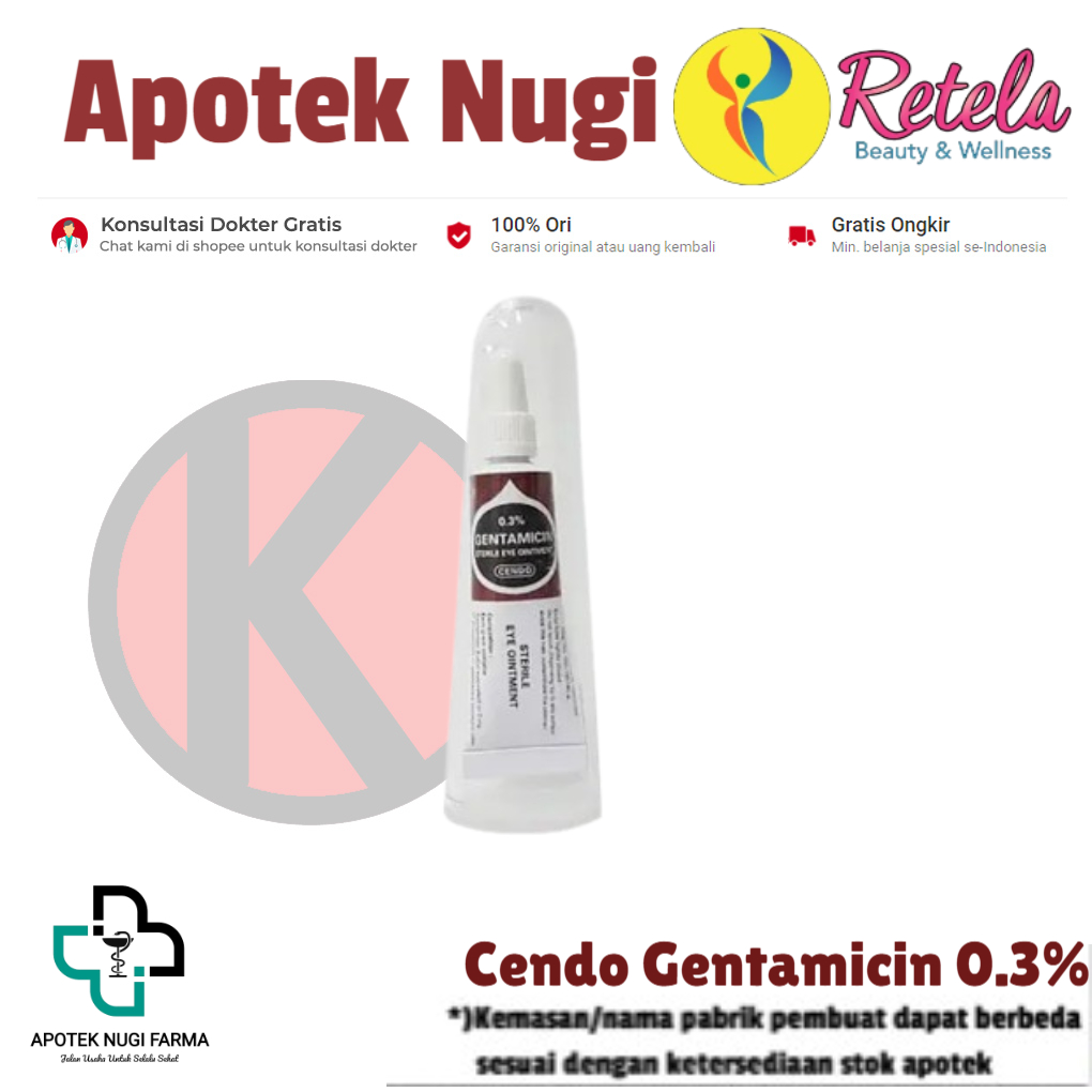 Cendo Gentamicin 0.3% Salep Mata 3.5 g