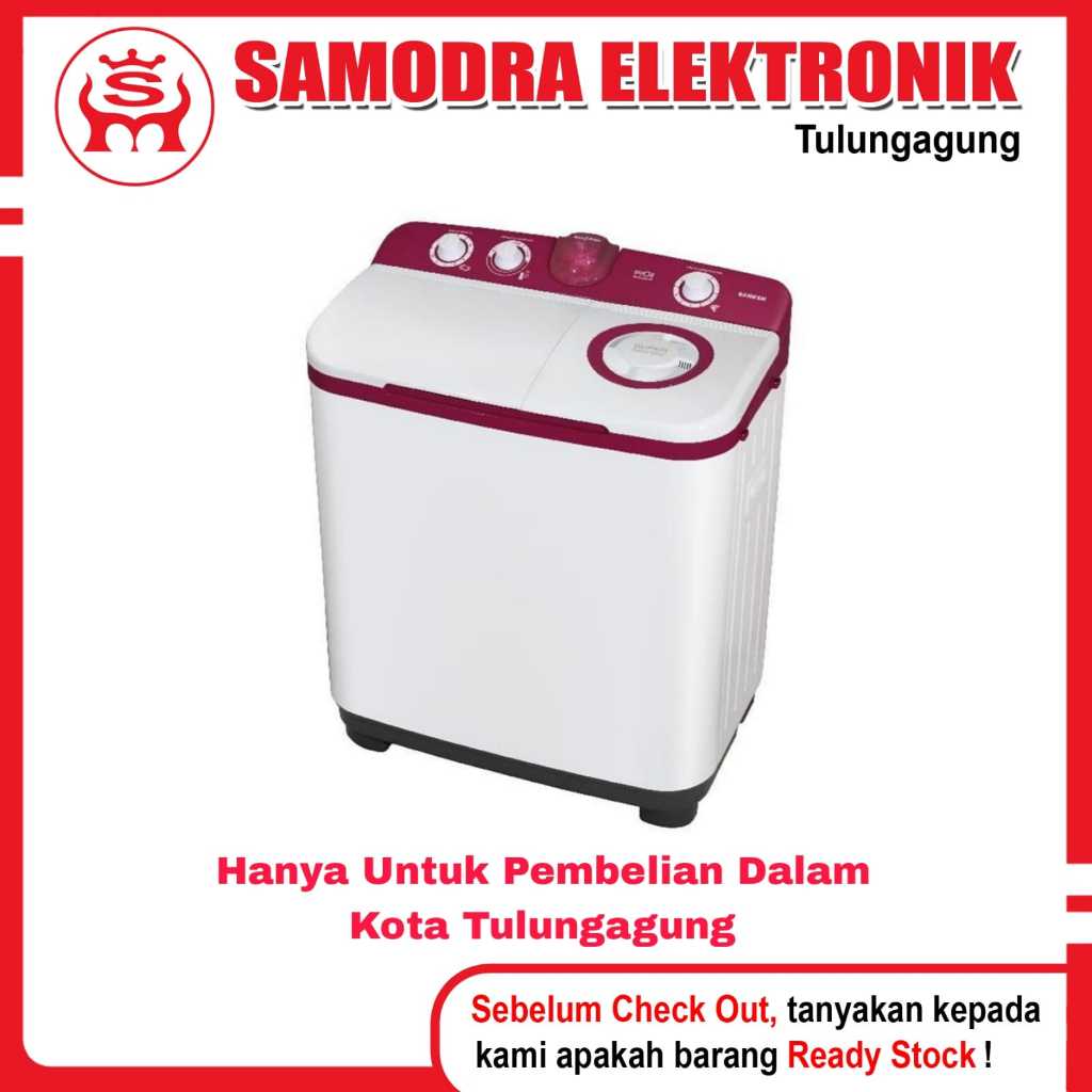 Mesin Cuci SANKEN TW-9770MR | Mesin Cuci 2 Tabung | Low Watt