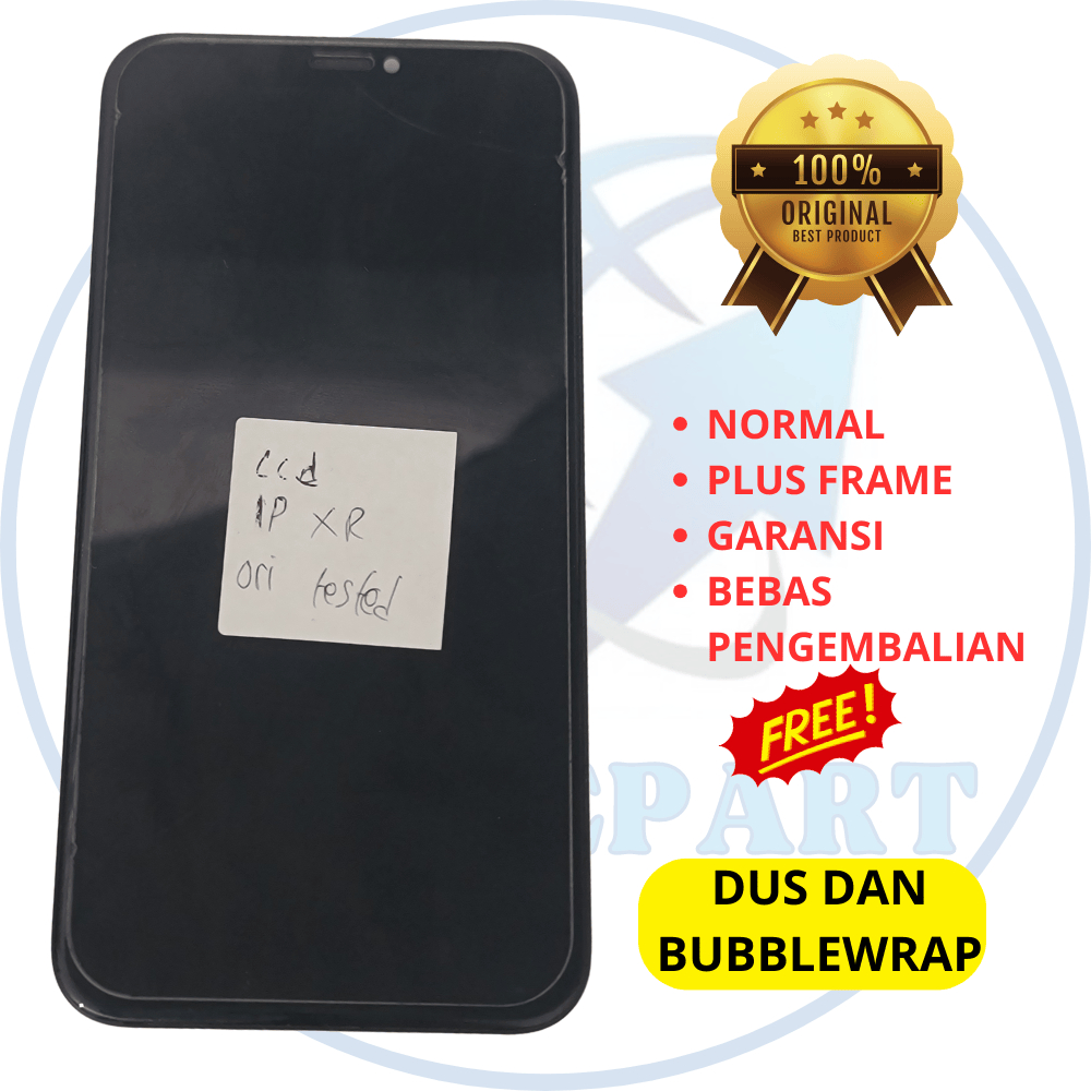 Lcd hp IP xr - fullset - plus frame - asli original copotan cabutan bawaan