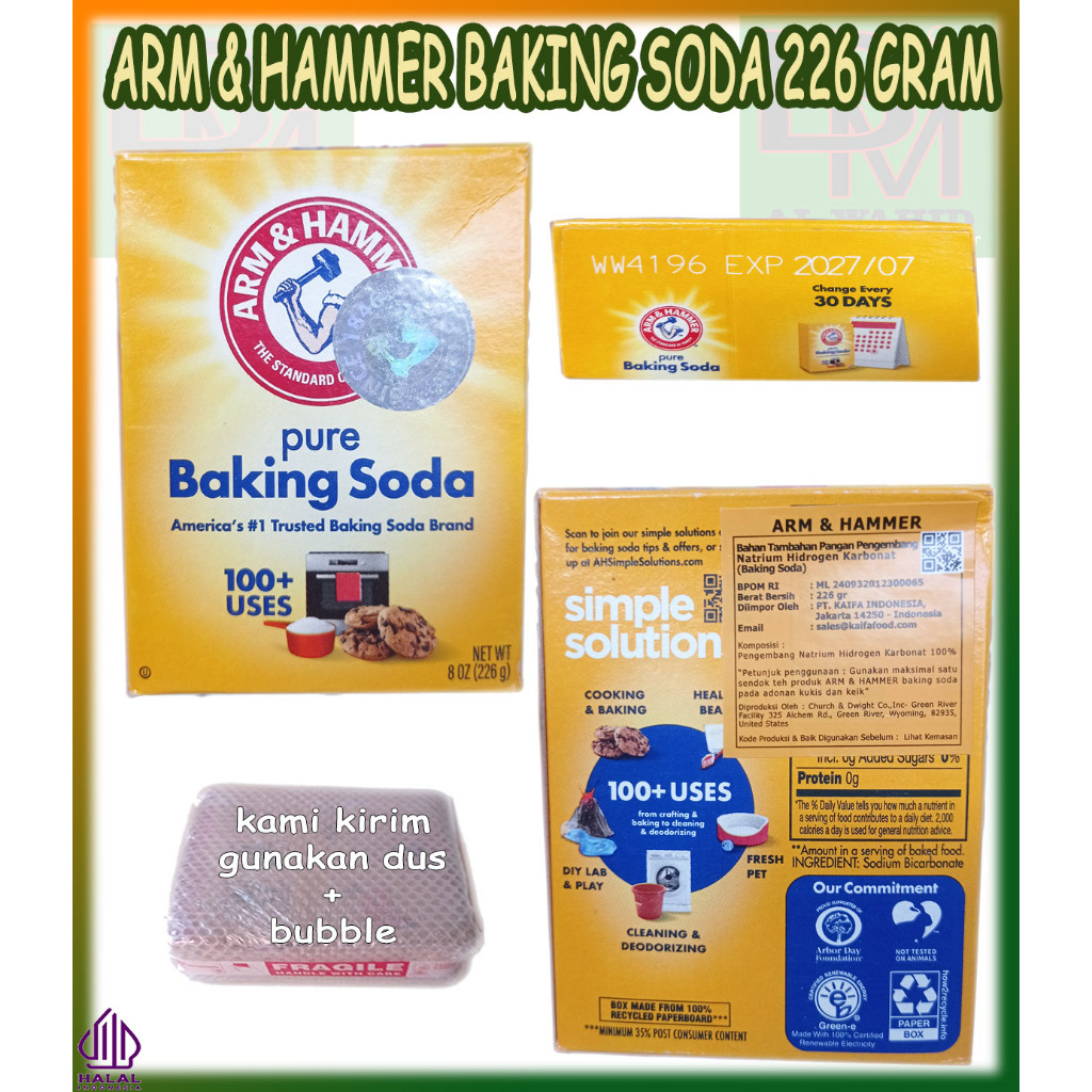 

ARM And Hammer Baking Soda Kemasan 225 Gram