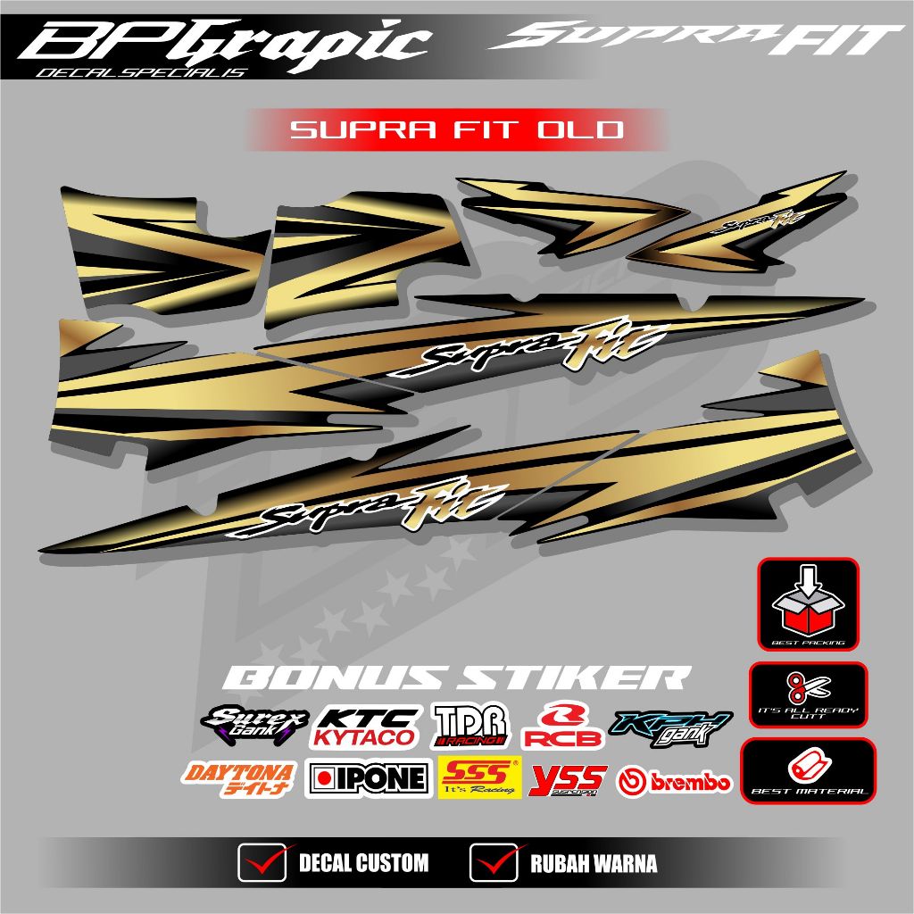 STRIPING SUPRA FIT LAMA / OLD / STIKER SUPRA FIT/ STICKER SUPRA FIT LAMA / LIST SUPRA FIT