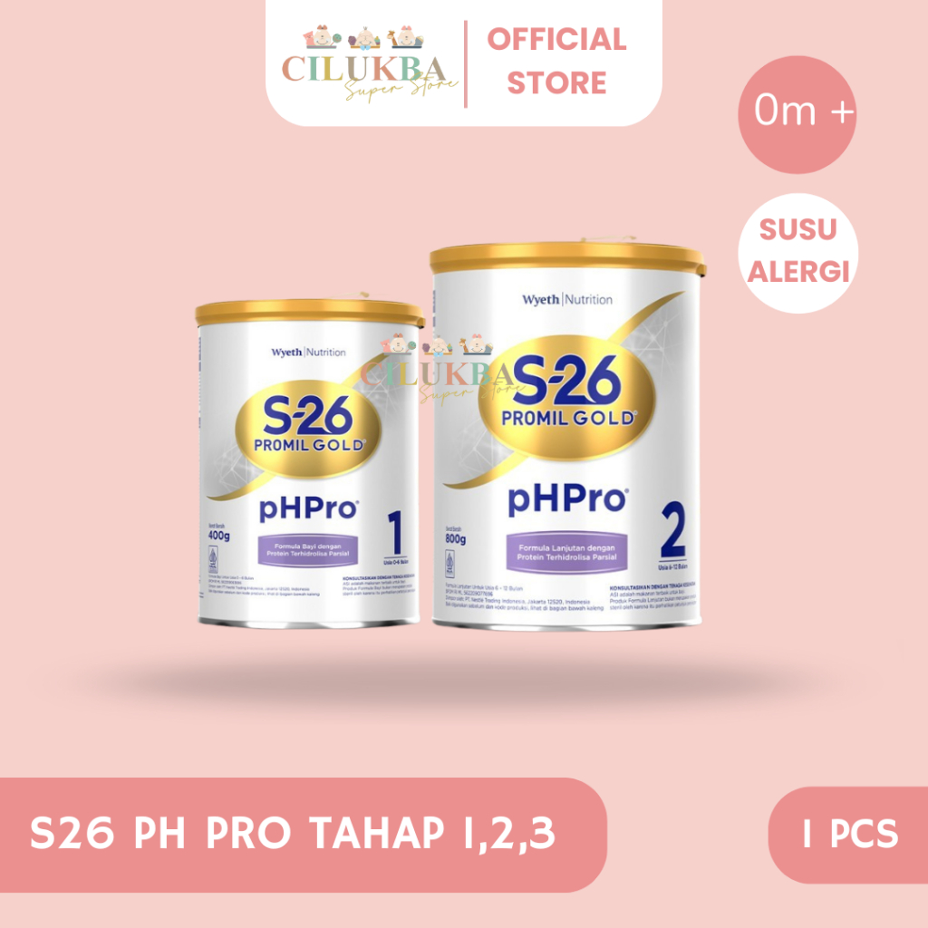 S26 pH PRO TAHAP 1, 2, 3 ( NAMA BARU DARI SUSU NAN KID) | SUSU FORMULA | SUSU BAYI 0-6 BULAN | SUSU 