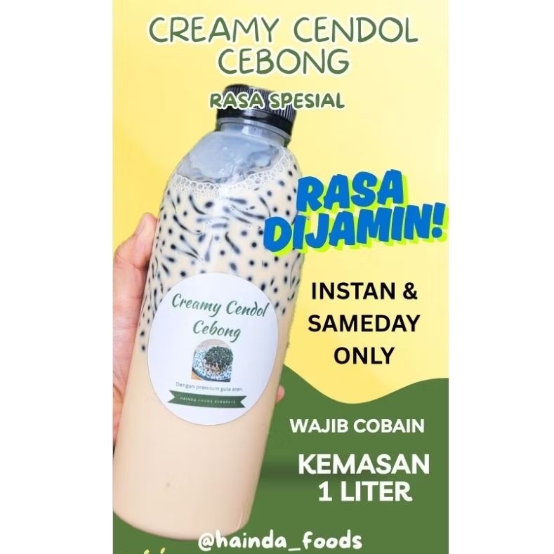 

CREAMY CENDOL ES CENDOL TERENAK 1 LITER