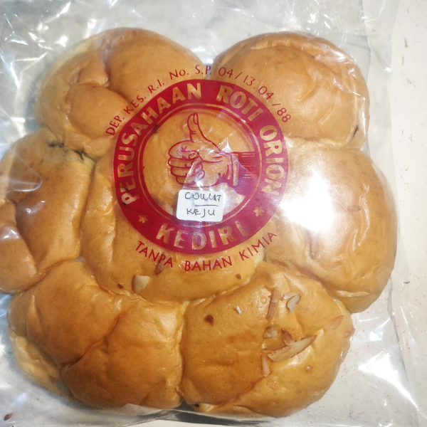 

Roti Orion Matahari Isi Coklat Keju