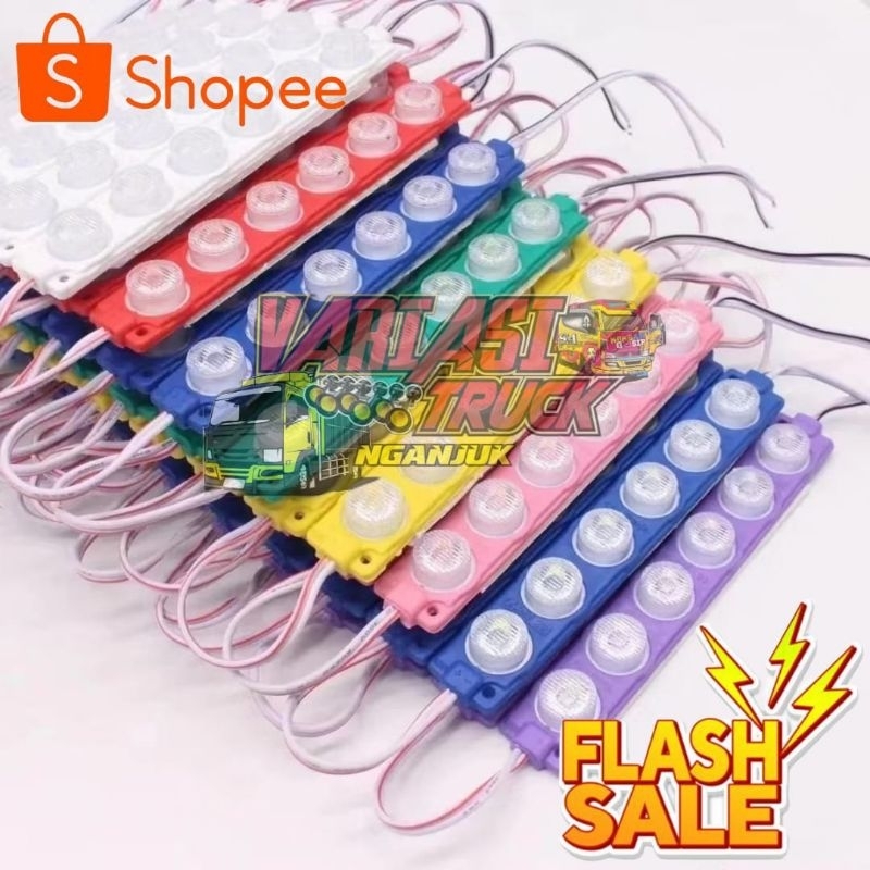 LED 6 MATA BESAR 12 VOLT DAN 24 VOLT Lampu LED 6 mata variasi motor, mobil, truck, bus.