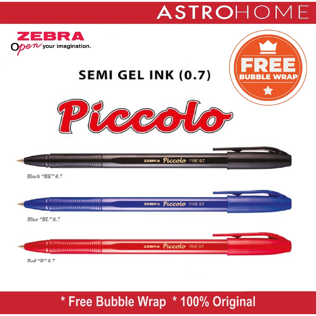 

Pulpen Ballpoint Bolpoin Pen Zebra Piccolo Semi Gel Ink Pen 0.7 mm (1 pcs)