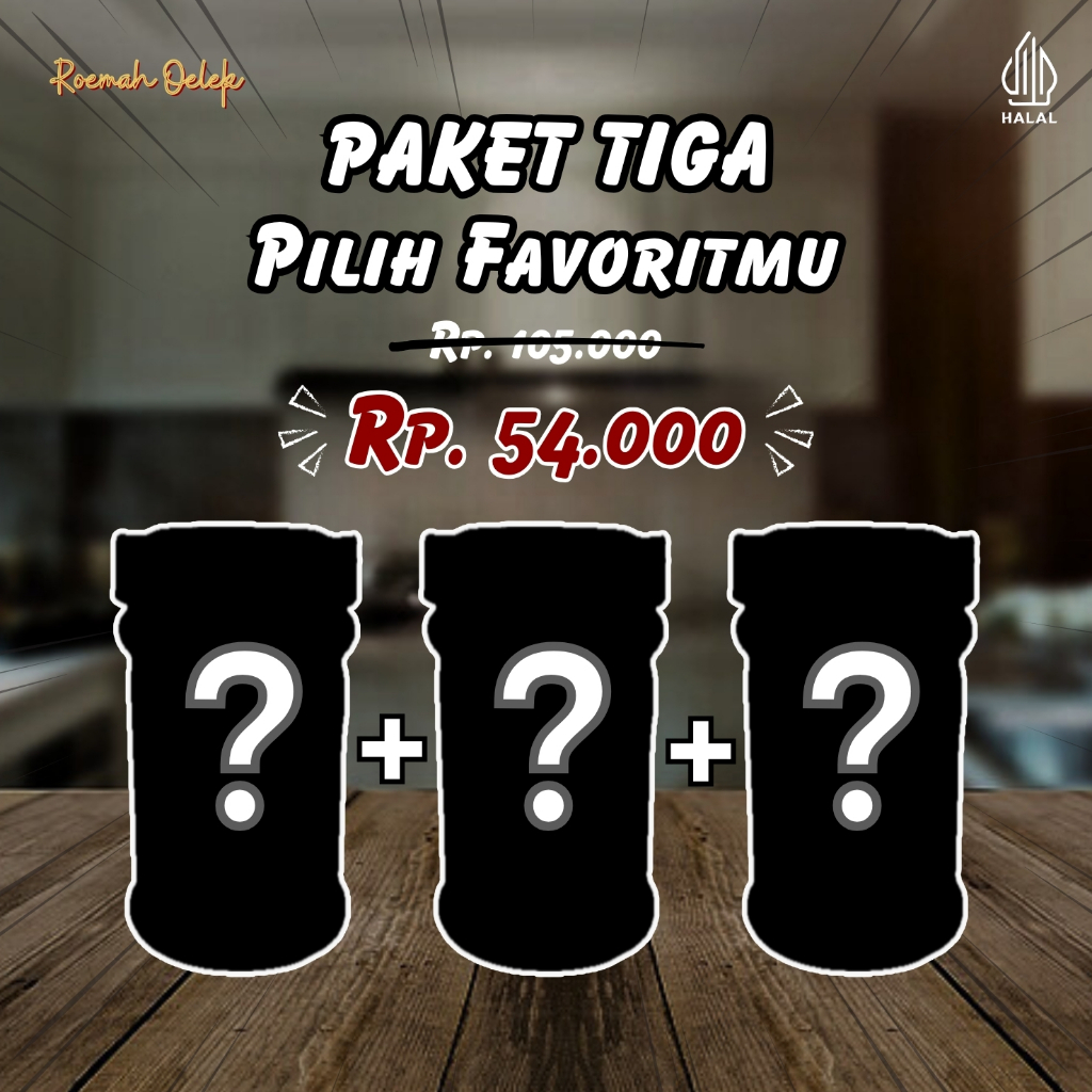 

[3 Pcs] Sambal Ayam Suwir, Sambal Balado, Sambal Bawang, Sambal Cabe Ijo, Sambal Cakalang, Sambal Ceker, Sambal Cumi, Sambal Jengkol, Sambal Mercon Tetelan Sapi, Sambal Teri Medan, Sambal Terasi, Sambal Udang - 13 Varian Sambal Pedas 135g