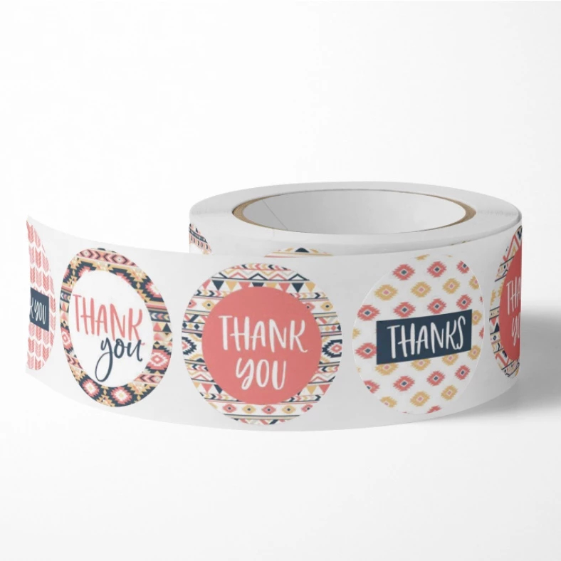 

500 PCS Stiker Thank You / 1 Roll Stiker Thank You / Sticker Thank You