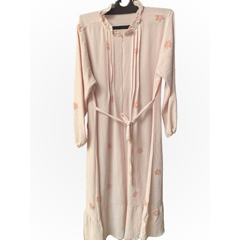 Baju Dress Bunga Bordir