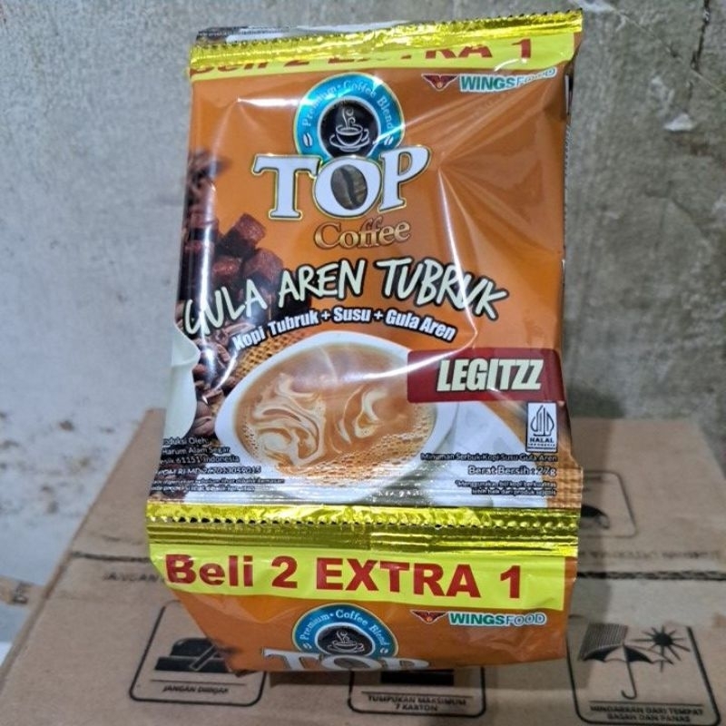 

top coffee gula aren tubruk 1 renteng isi 15pcs