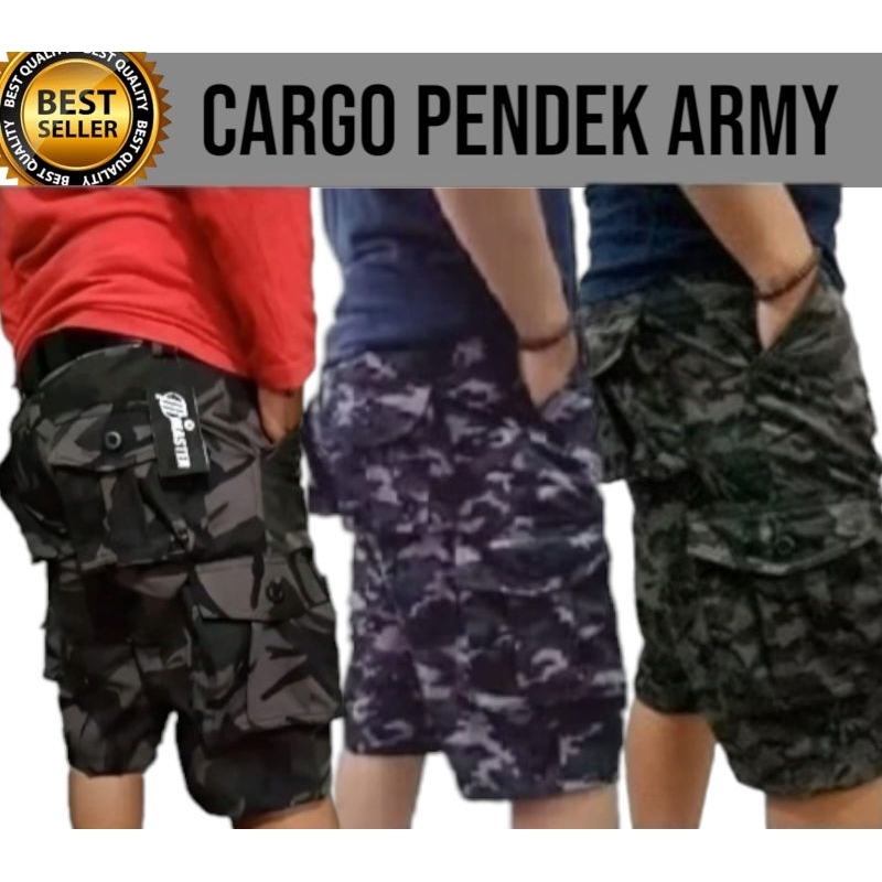 Celana Cargo Loreng Pria Stylish Kekinian | Banyak kantong | Outfit Outdoor