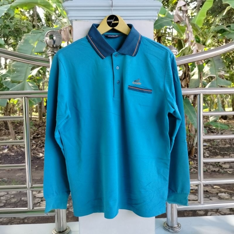Long Sleeve / Polo Shirt / Vintage / Second / Crocodile