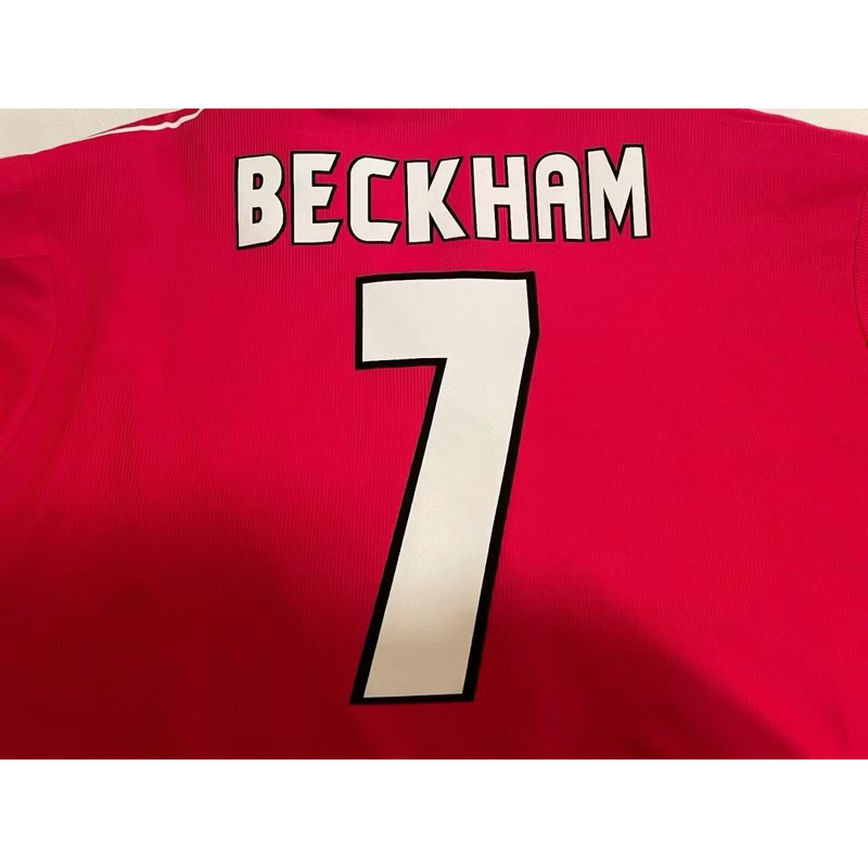 NAMESET || BECKHAM MU TREBLE FA CUP/UCL VELVET CUSTOM