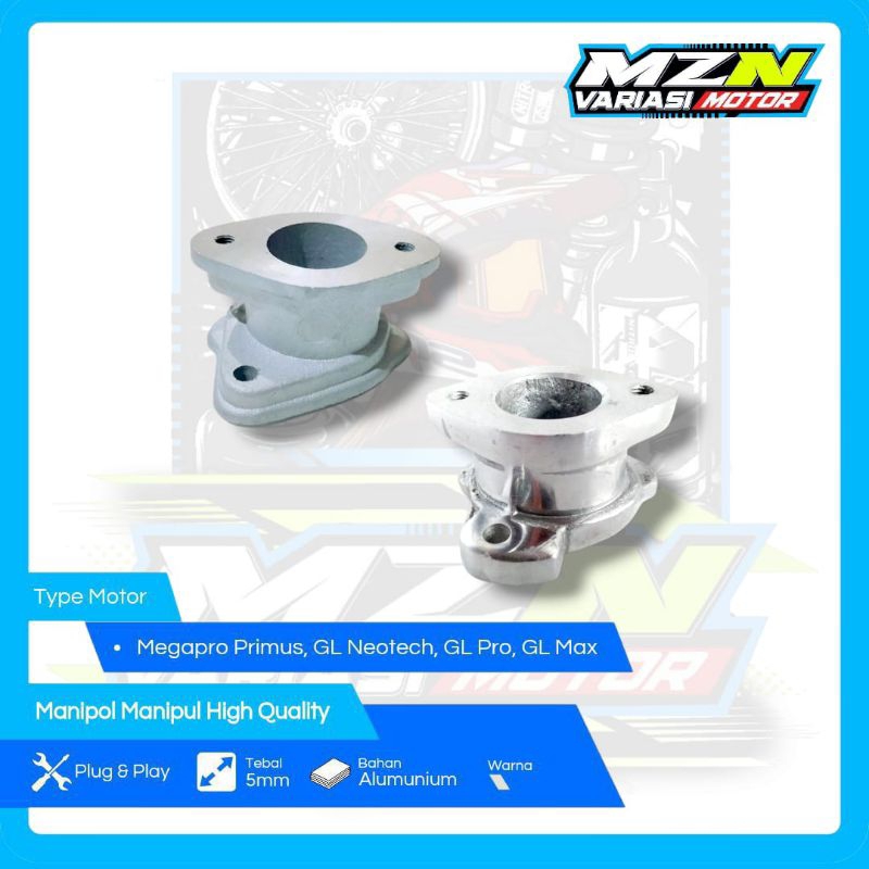 Manipol Megapro Primus Manipol GL Pro Manipol GL Max Varian Warna Silver