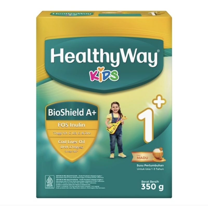 

Healthyway 1+ Susu Bubuk Pertumbuhan Anak 1-3 Tahun Madu 350 g