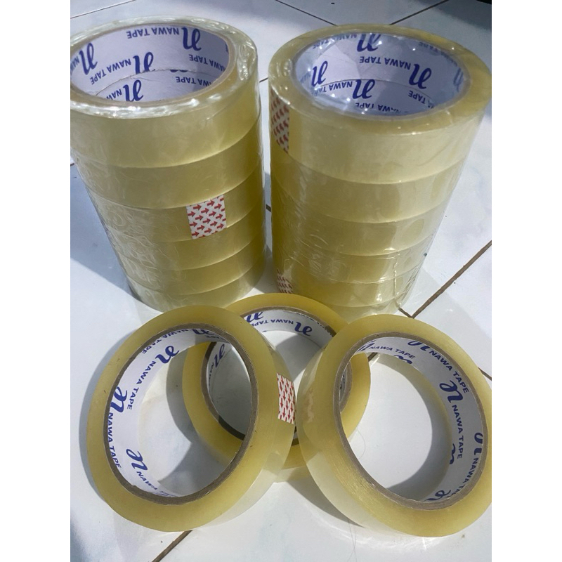 

Isolasi/Solasi Bening Coklat lebar 24mm Panjang 90meter - Isolasi Bening Coklat