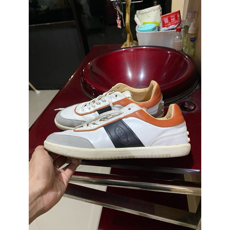 sepatu Tods tabs sneakers in leather multicolor preloved