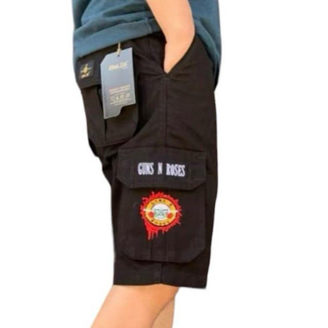 CARGO PENDEK BIGSIZE 27-42 - CELANA PENDEK CARGO KEMPOL PDL METAL - CELANA  CARGO PENDEK HITAM PEKAT