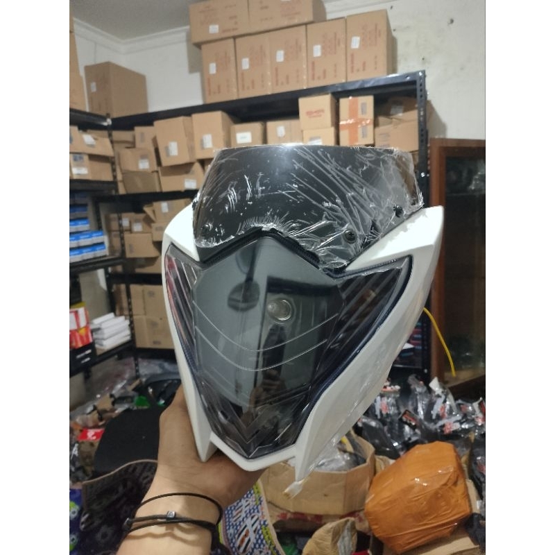 Reflektor Batok Kepala Lampu Depan Satria Fu Facelift Plus Frame Custom Hitam Komplit Bahan Tebal Be