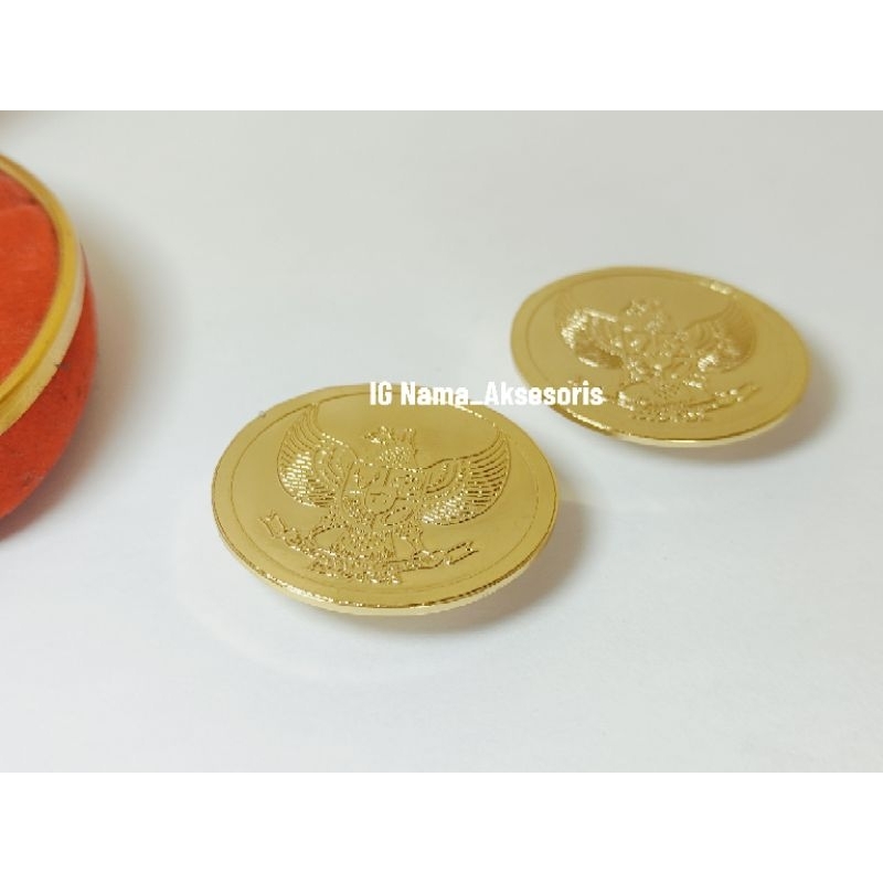 (ready stok) Bros pin custom logo Garuda lapis emas