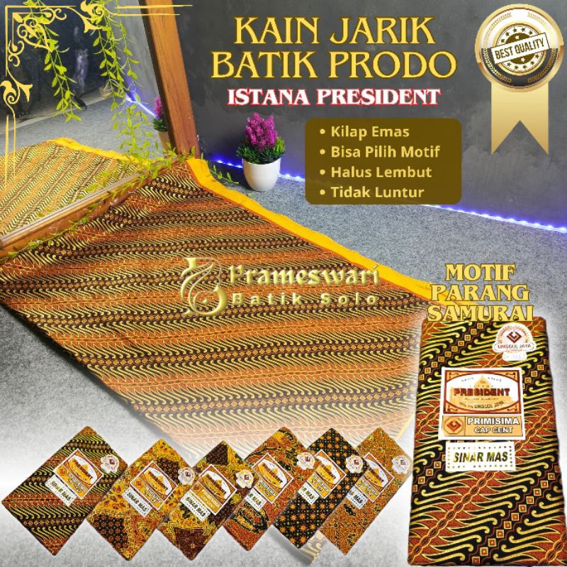 Kain Jarik Batik Solo Motif P RANG Sogan Jarit Prodo Prada Sewek Alusan Kusuma