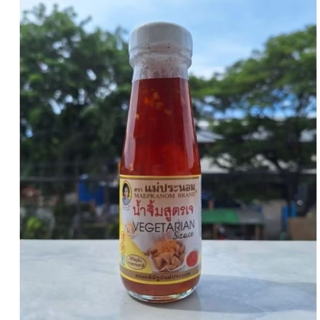 

Original Authentic Thai Taste Vegetarian Chili Sauce Maepranom Brand - Saus Sambal Thailand Vegan 130 gr