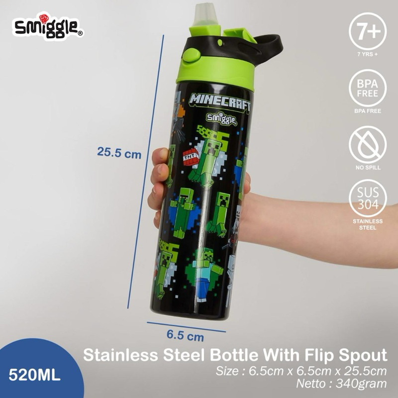 Botol smiggle stainless steel 520ml/botol smiggle