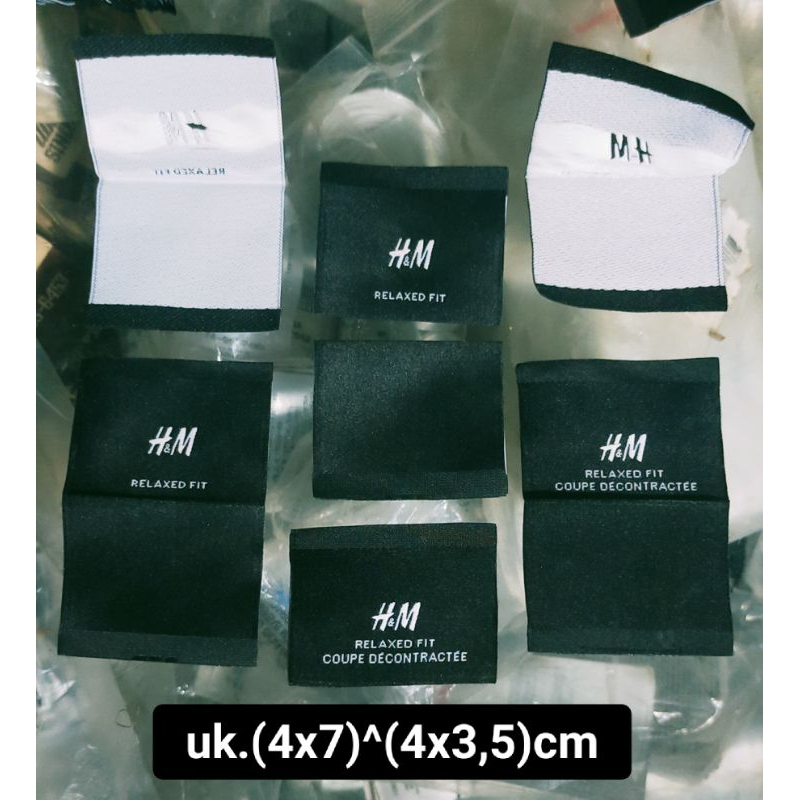 

label merek brand merek label (main size care) label pakaian tag h&m hnm