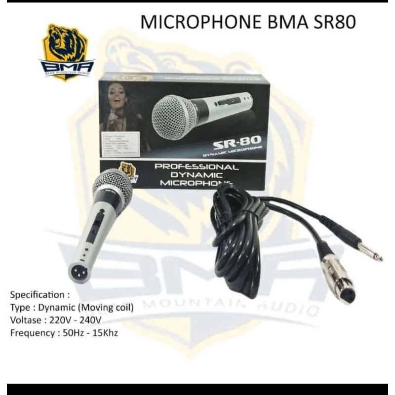 MICROPHONE KABEL BMA SR 80 MIC KABEL BMA SR80