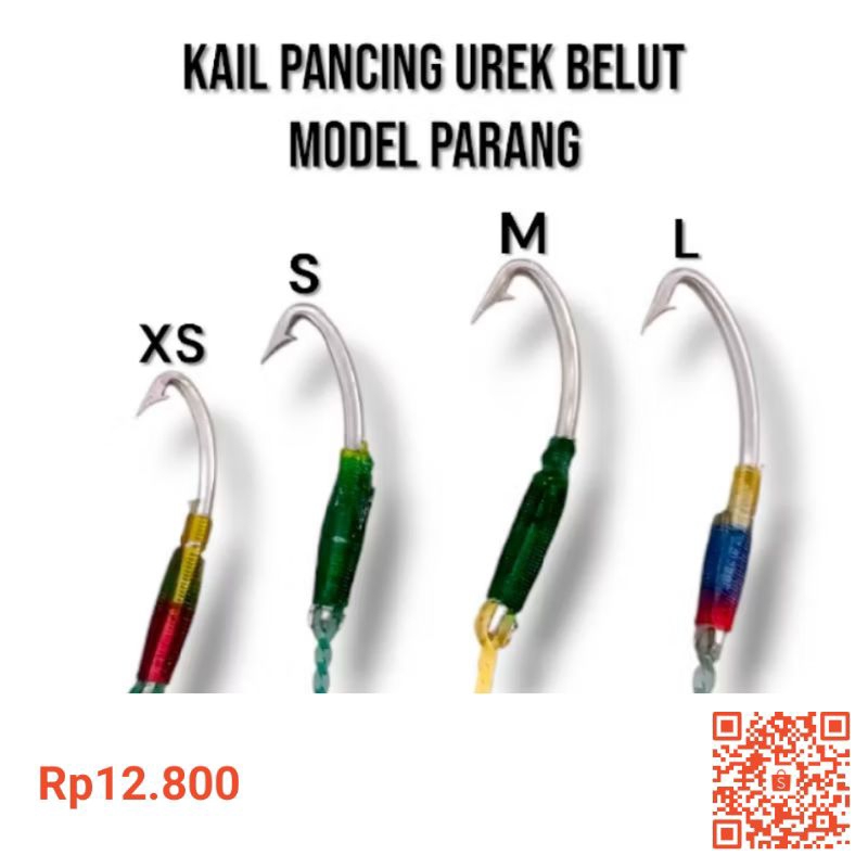 KAIL BELUT UREK BELUT MODEL PARANG TERSEDIA 4 UKURAN