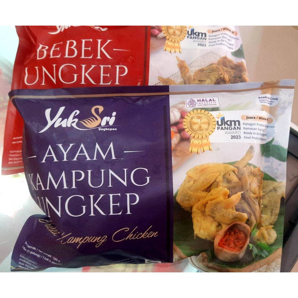 

YUK SRI Ayam Kampung Ungkep | Ayam Ungkep Isi 8 pcs | Bebek Ungkep 5 Potong | Siap Goreng Praktis