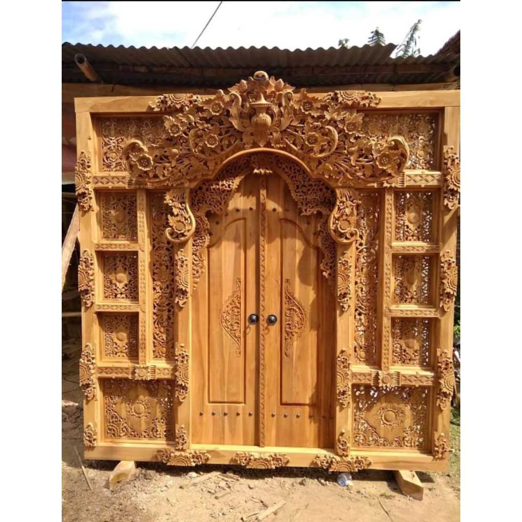 Pintu Rumah | Pintu Gebyok Ukir Jati Jepara | Pintu Gebyok Bali