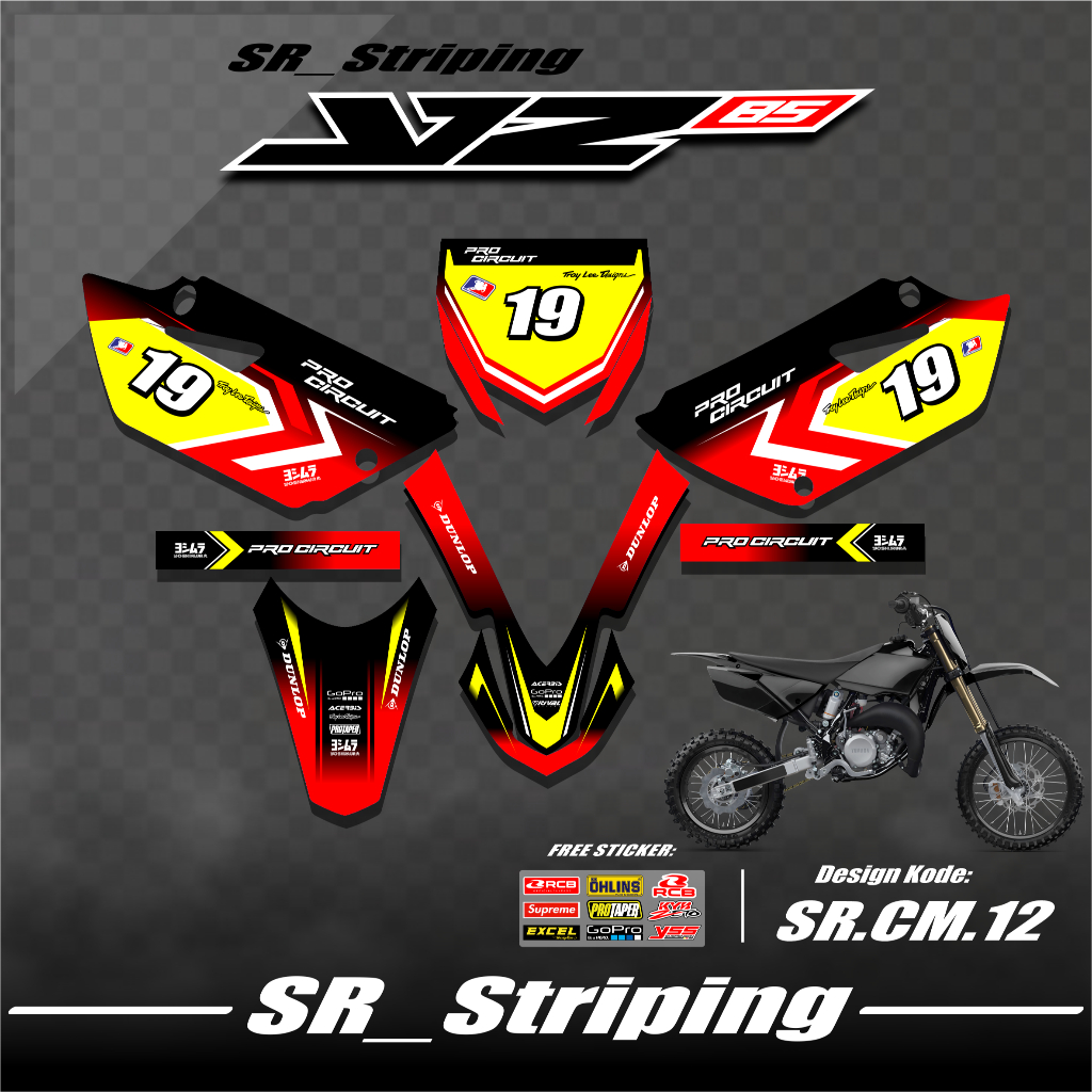 Striping YZ 85 New / Variasi YZ 85 New / YZ 85 New / Stiker YZ 85 New / Striping Motor YZ 85 New Des