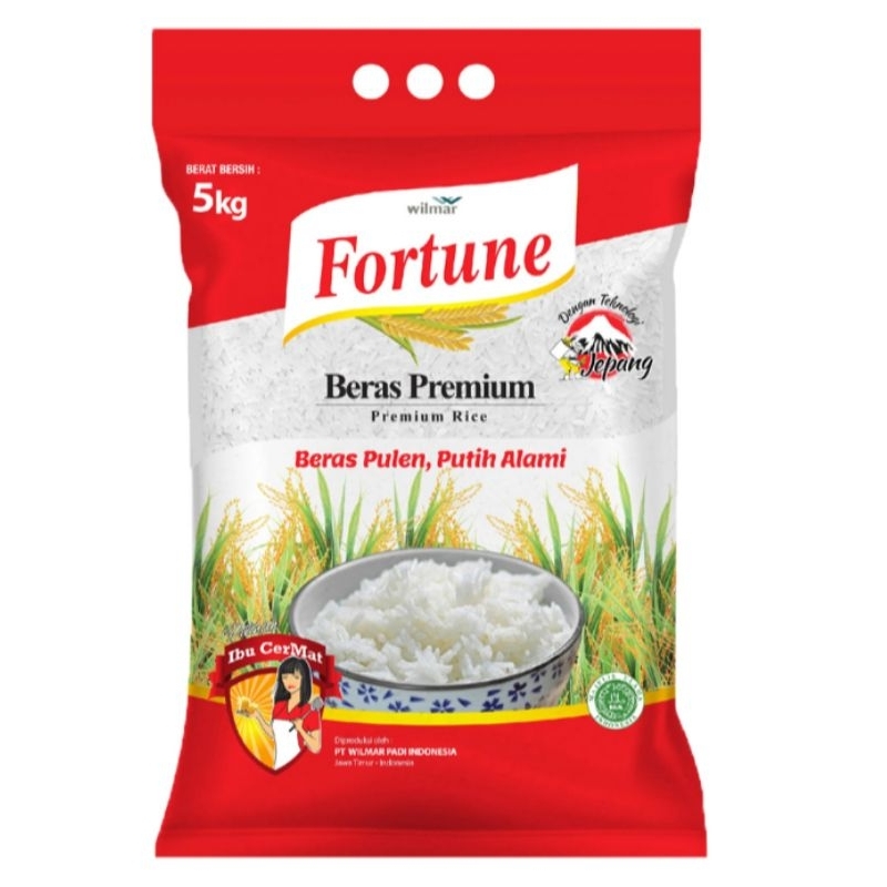 

Fortune beras pulen premium kemasan 5 kg