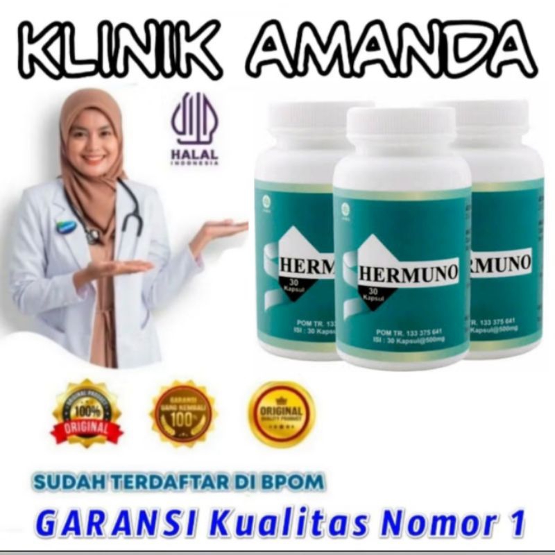 RESMI Hermuno Asli isi 30 Original BPOM Obat Hermuno kapsul Suplemen