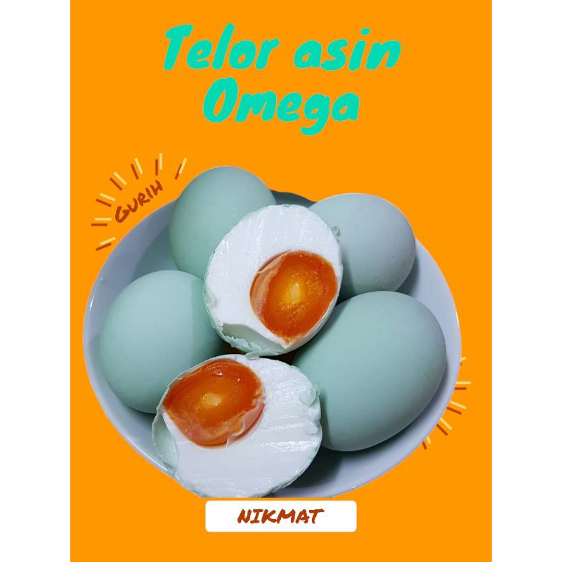 

Camilan Telor Asin Omega (Asin & gurih)