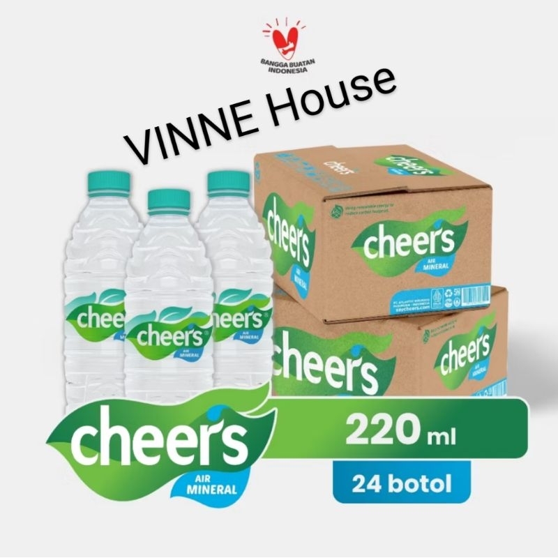 

CHEERS air minum mineral kemasan botol mini 220ml -24botol