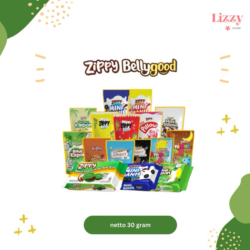 

Zippy Belligood Snack All Variant Pouch Biskuit Mini Pillow 30gr