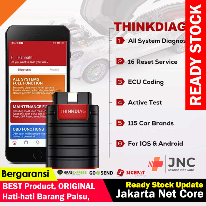 Scanner Mobil Thinkdiag Full Software Thinkcar OBD2 Ecu Original